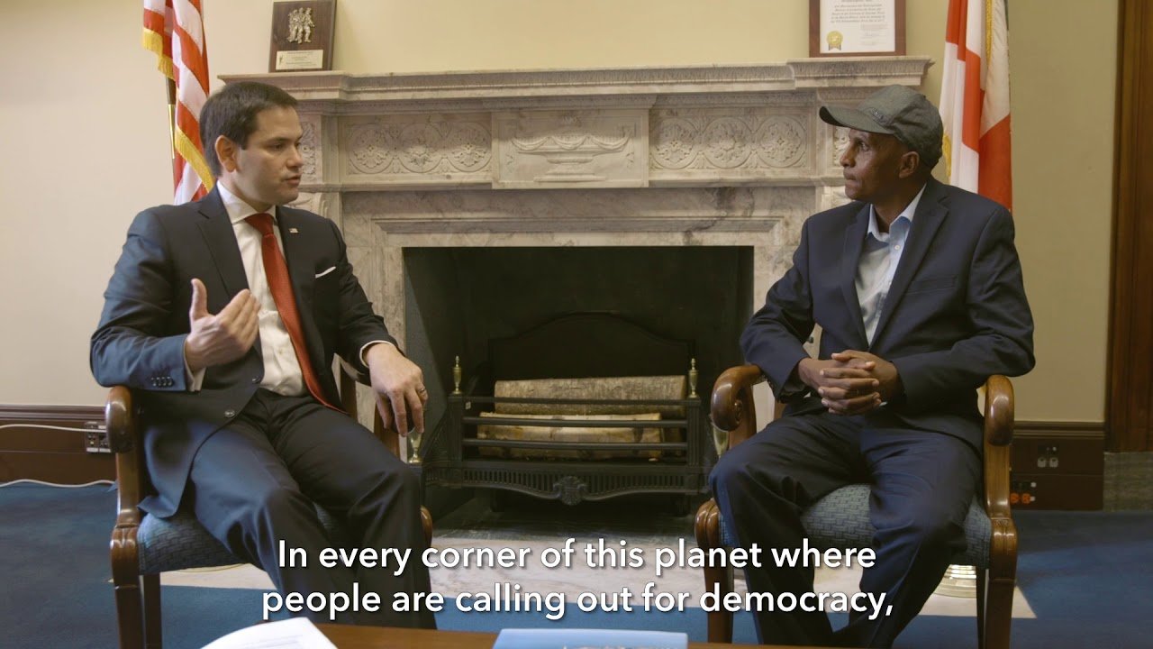 The leader of Amhara fano people’s organisation (AFPO) Patriot Eskinder Nega’s congratulatory message to US President Donald Trump & the secretary of state, Marco Rubio Rubio