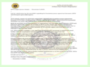 AFPO urgent press release